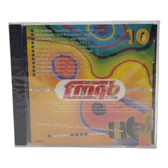 FMQB September 1996 Super CD Sampler Sealed Johnny Bravo Patti Smith Matchbox 20 - Picture 1 of 2